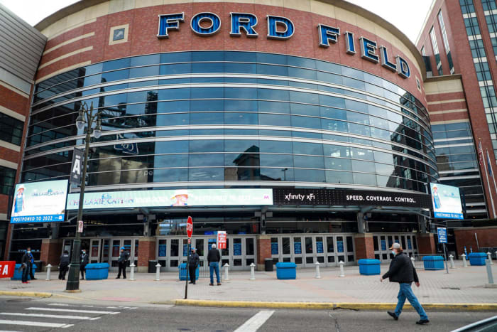 Detroit Lions home stadium at Ford Field